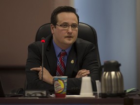 Windsor councillor Irek Kusmierczyk is pictured during a council meeting on Feb. 22, 2016.
