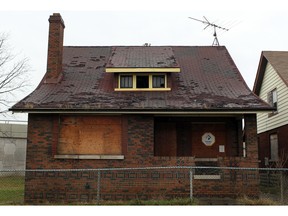 A boarded up house in  the 700 block of Indian Road in West Windsor is pictured Sunday, Dec. 16, 2012.  (DAX MELMER/The Windsor Star)
