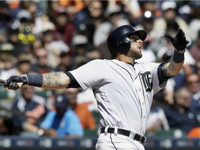 The Detroit Tigers brought back catcher Jarrod Saltalamacchia on a minor-league deal on Friday.