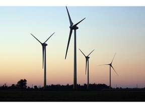 Aug. 28, 2010. Huge wind turbines are becoming part of the landscape like this group of four on North Talbot Road near County Road 23. (NICK BRANCACCIO/The Windsor Star)