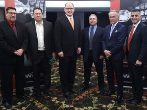 Windsor's Memorial Cup team is pictured at the Delta hotels in Scarborough, Ont. on April 18, 2016.