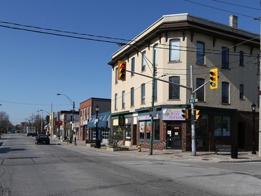 Sandwich Street in Windsor is shown on April 15, 2016.