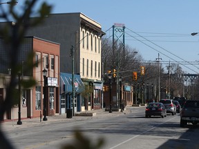 Sandwich Street in Windsor, Ont. is pictured on April 15, 2016.