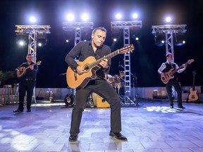 Pavlo (real name Pavlo Simtikidis) performs in Live in Kastoria. The son of Greek immigrants, the Toronto-born guitarist is known for his Mediterranean sound.