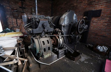 The Walker Power Building elevator motor is seen in Windsor on Tuesday, April 20, 2016. The building, which was built in 1911, has been sold.