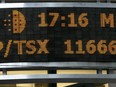 Toronto's S&P/TSX composite index closed off earlier lows Tuesday as the financial sector improved to finish the session down 33.35 points to 11,666.14. Superstitious investors, however, may find the 666 in the index a bit worrying. Story on Page B6.