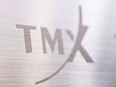 The TMX Group logo, home of the TSX, is shown in Toronto on June 28, 2013.