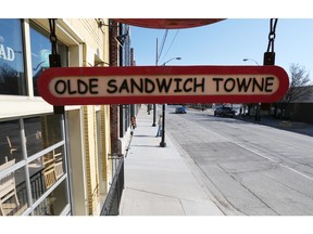 WINDSOR, ONTARIO - APRIL 15, 2016 -  Sandwich Street in Windsor is shown on April 15, 2016.   (JASON KRYK/WINDSOR STAR) (SEE STORY BY ANNE JARVIS AND DAVE BATTAGELLO)