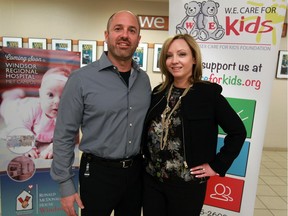 Omega Tool president Dave Cecchin and his wife Camille were recognized on April 20, 2016 for their generous $50,000 donation to W.E. Care for Kids $400,000 campaign.