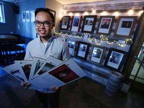 Khoa Nguyen is photographed at Craft Heads Brewing in Windsor on Thursday, May 19, 2016. Nguyen presented his 100 portraits in 100 days exhibit.