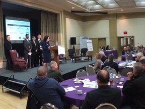 It was a full-house at the Caboto Club for an automotive summit on May 11, 2016. (Jason Kryk/Windsor Star)