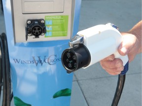 Windsor Crossing outlet mall had the Windsor area's first electric vehicle charging station for public use back in May 2012. The free service will charge electric cars or E-bikes.