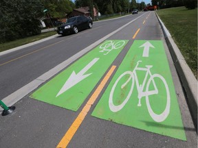 The County of Essex in partnership with the Canadian Automobile Association and Bike Windsor Essex launched the Watch for Bikes decal program on May 31, 2016, at the Essex Civic Centre. Designated bikes lanes are shown on Fairview Avenue West in Essex.