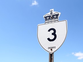 A Highway 3 sign in Essex County in July 2015.