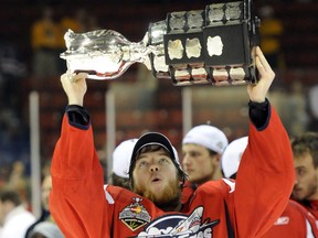 Ryan Ellis and the Windsor Spitfires won the 2010 MasterCard Memorial Cup in Brandon, Man., on May 23, 2010.