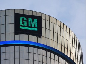 General Motors headquarters in the Renaissance Center is seen in this January 14, 2014 file photo in Detroit.