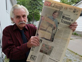 Don Sigrist talks about witnessing a 1946 killer tornado which destroyed his family home in Sandwich East, now part of Windsor on June 16, 2016. Sigrist was featured in an article in The Star on June 15, 1996.