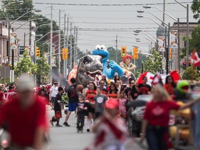 The Canada Day parade makes its way down Wyandotte Street East in July 2015.
