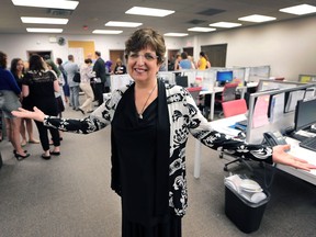 Executive director Marion Overholt shows the new shared offices of the Community Legal Aid and Legal Assistance of Windsor clinics Tuesday at 443 Ouellette Ave.