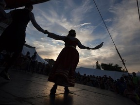 Dancers from the Terpsichorean Dance Group perform at the Carrousel of the Nations Greek Village, Saturday, June 18, 2016.