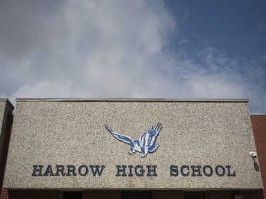 The exterior of Harrow District High School is pictured on June 16, 2016.