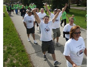 WINDSOR, ONT.: MAY 10, 2014  -- People participate in the 18th annual LifeWalk for Hospice at the Riverside Sportsmen Club, Saturday, May 10, 2014.  (DAX MELMER/The Windsor Star)