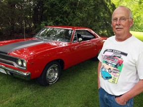 Paul Krueger with his restored 1970 Plymouth Road Runner on June 13, 2016.