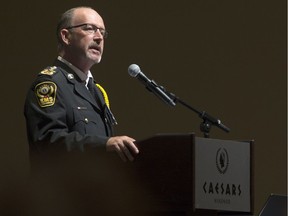 Windsor Essex EMS Chief Bruce Krauter speaks at the State of Safety Ceremony at Caesars Windsor, where Windsor was awarded the Safe Community Designation by Parachute Canada, Thursday, June 23, 2016.