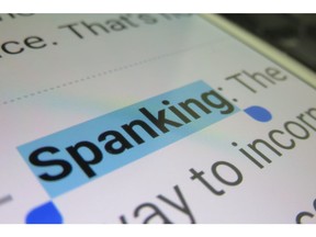 Spanking - dictionary definition. Image by Getty Images.