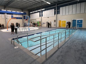 A ribbon cutting ceremony was held at the WFCU Centre community pool on Thursday, June 16, 2016. The 25-metre pool was completed two months ahead of schedule.