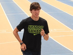 Corey Bellemore trains at the University of Windsor's Alumni Field in this July 9, 2013 file photo.