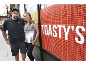WINDSOR, ONT. JULY 5, 2013. : File photo of Yervant Lakhoian (L) and Alex Zouzal opening Toasty's restaurant in downtown Windsor, Ont.  (DAN JANISSE/The Windsor Star)