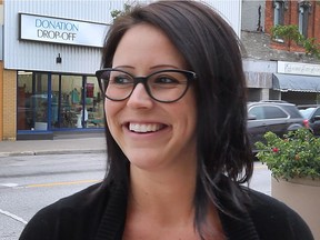 Essex resident Giovanna Longo talks about the feud between Coun. Randy Voakes and Mayor Ron McDermott on July 6, 2016.
