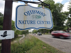 Traffic travels down Matchette Road near the Ojibway Nature Centre on Thursday, July 14, 2016, in Windsor, Ont. City council will debate closing the road down from Sprucewood to the Nature Centre.