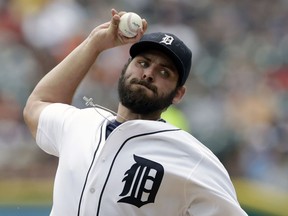 Detroit Tigers starting pitcher Michael Fulmer throws during the first inning of a game against the Kansas City Royals on July 17, 2016 in Detroit.