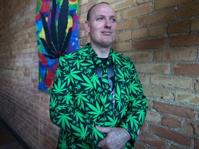 Leo Lucier, owner of Vapelated Vapor Lounge, is pictured before the start of a fundraiser at his lounge, Saturday, July 23, 2016.