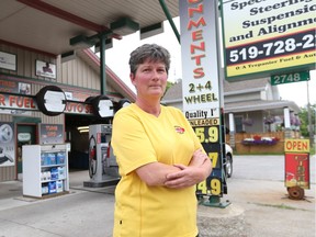 Darlene Trepanier, owner-operator of Trepanier Fuel and Automotive in St. Joachim, has limited access to high-speed Internet.