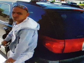 Windsor police are searching for a male suspect who allegedly stole gas from the Pioneer gas station on Walker Road on June 12, 2016.
