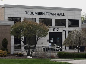 Tecumseh Town Hall is shown on May 11, 2016.