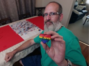 Woodworker Steven Heisler of Windsor made wooden hearts for the victims of the recent shooting in Orlando.
