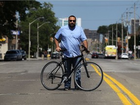 City Councillor Rino Bortolin on University Avenue in Windsor on Tuesday, July 12, 2016. This Sunday the city will close 8 km of road for Open Streets and Bortolin plans to take part with his entire family.