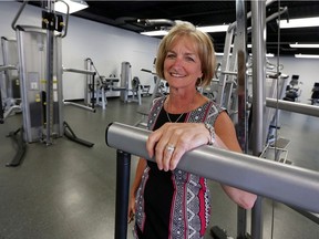 Jan Wilson is photographed in the weight room at Windsor Water World in Windsor on Tuesday, July 5, 2016.