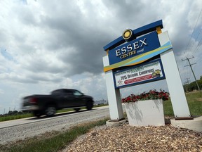 A sign welcomes visitors to Essex on July 7, 2016.