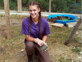Alexia Spotton, animal care worker at Erie Wildlife Rescue, has taken advantage of the Focus on Youth summer job program.