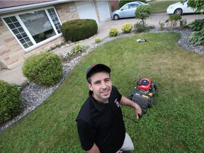 Geoffrey Bezaire is offering to cut grass for anyone who can donate funds to the Windsor West baseball team.