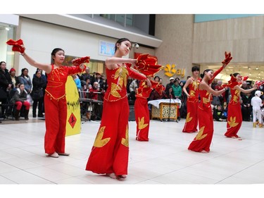 Feb. 22, 2015: Dancers perform a Chinese New Year celebration at Devonshire Mall.