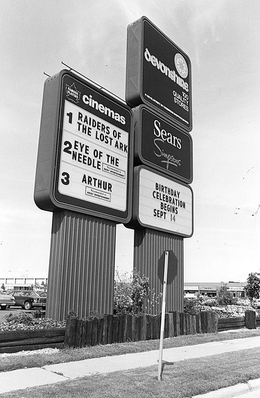 Sept. 10, 1981: A new electronic sign welcomes shoppers to Windsor's Devonshire Mall.