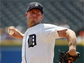 Detroit Tigers pitcher Jordan Zimmermann hurls a pitch in the first inning against the Chicago White Sox on Aug. 4, 2016 in Detroit.