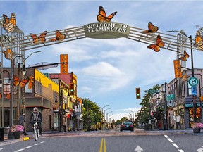 An artist's concept drawing of downtown Leamington is pictured in this handout photo.