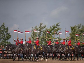 The RCMP Musical Ride performs at the Windsor-Essex Therapeutic Riding Association Saturday, August 20, 2016.